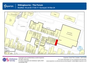 High St, Sittingbourne to rent Site Plan- Image 1 of 2