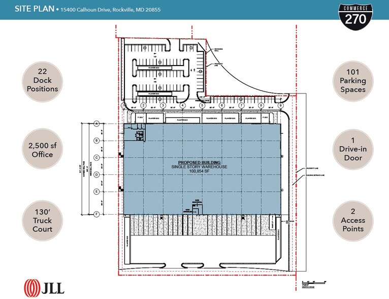 15400 Calhoun Dr, Rockville, MD for rent - Site Plan - Image 2 of 2