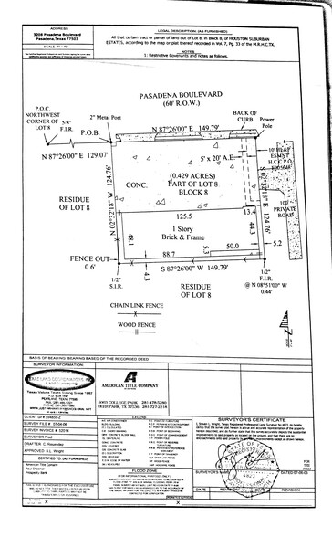 3208-3216 Pasadena Blvd, Pasadena, TX for sale - Plat Map - Image 3 of 9