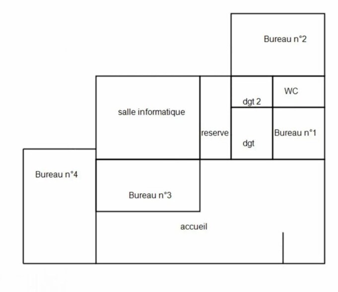 Office in Lille to rent - Floor Plan - Image 2 of 2