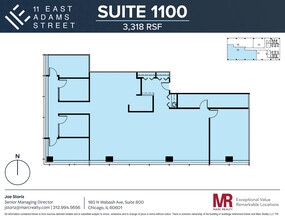 11 E Adams St, Chicago, IL to rent Floor Plan- Image 1 of 1