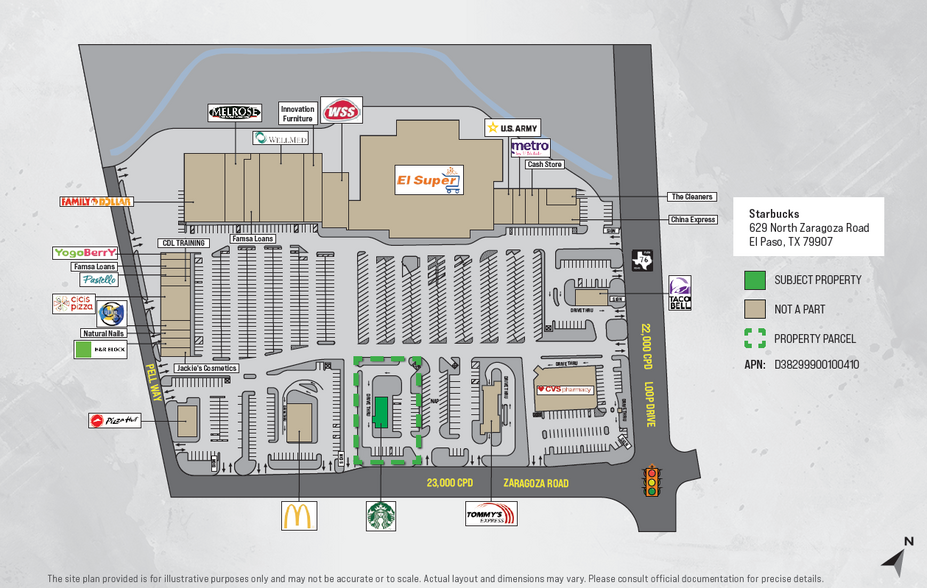 629 N Zaragoza Rd, El Paso, TX for sale - Site Plan - Image 2 of 4