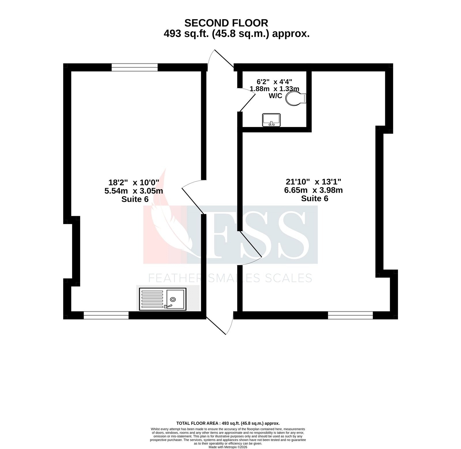 22A Oxford St, Harrogate to rent Floor Plan- Image 1 of 10