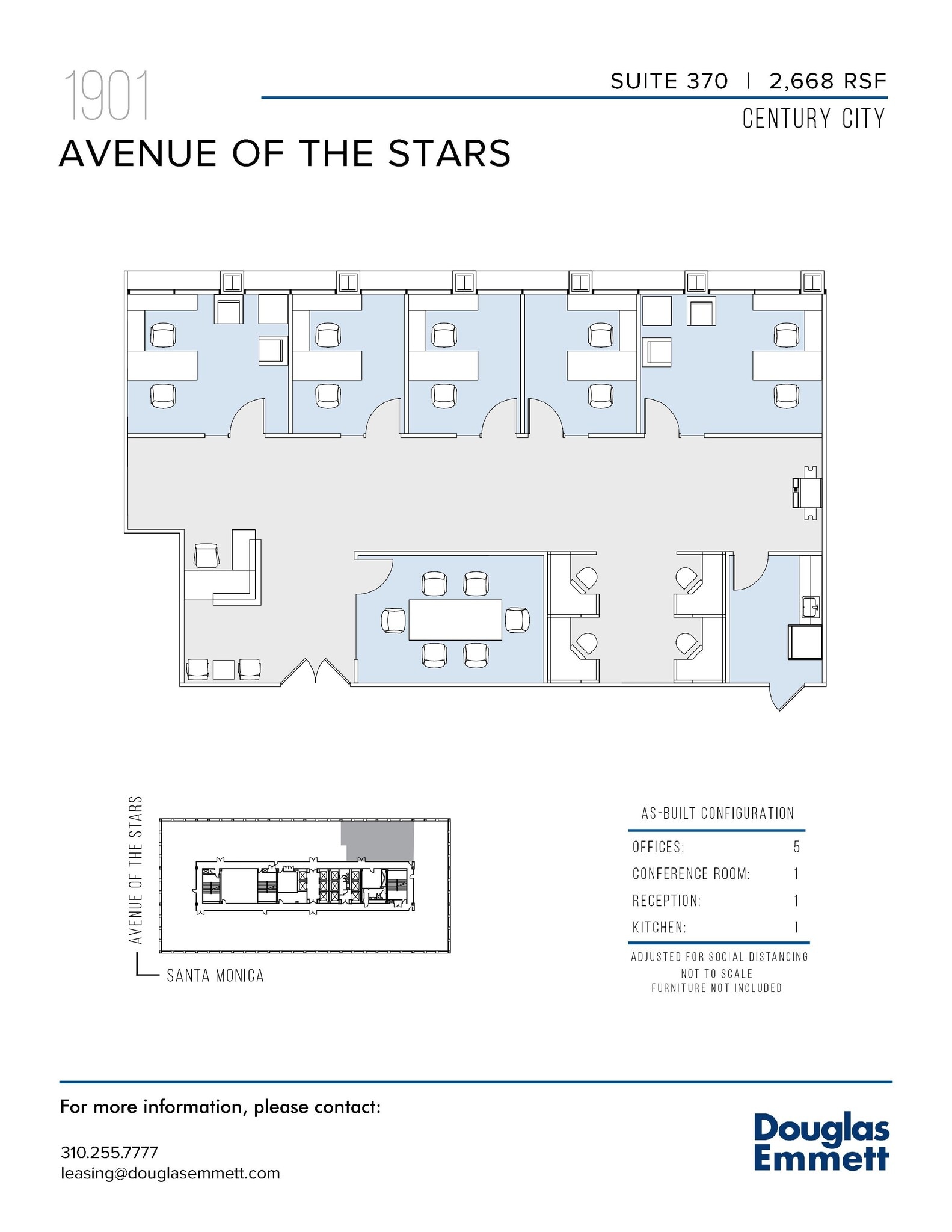 1901 Avenue of the Stars, Los Angeles, CA to rent Floor Plan- Image 1 of 1