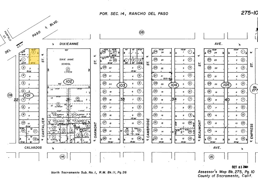 2022-2030 Del Paso Blvd, Sacramento, CA for sale - Plat Map - Image 1 of 1