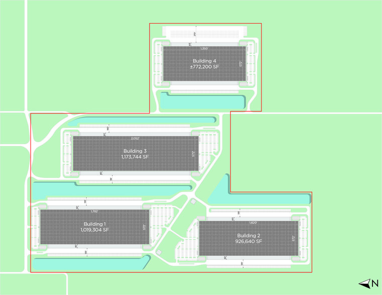 I-74 East Commerce Park, Indianapolis, IN for rent - Site Plan - Image 2 of 2