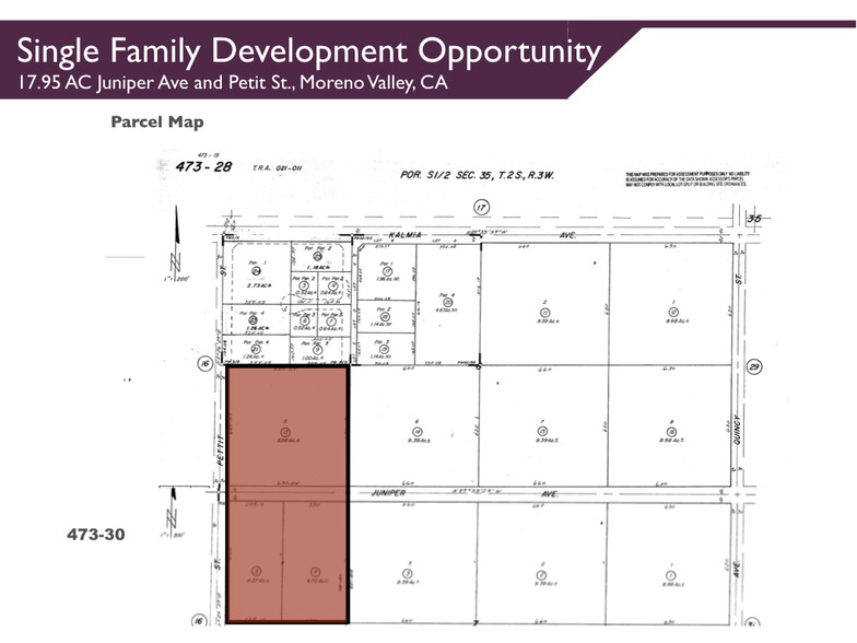 SFR Community Development  Opportunity portfolio of 3 properties for sale on LoopNet.co.uk - Plat Map - Image 3 of 3