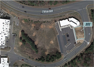 1001 Stadium Dr, Wake Forest, NC - aerial  map view