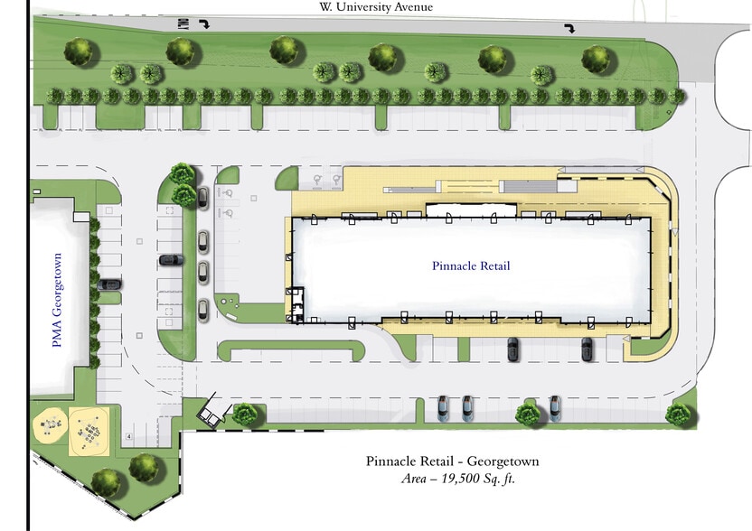 2601 W University Ave, Georgetown, TX for rent - Site Plan - Image 1 of 2