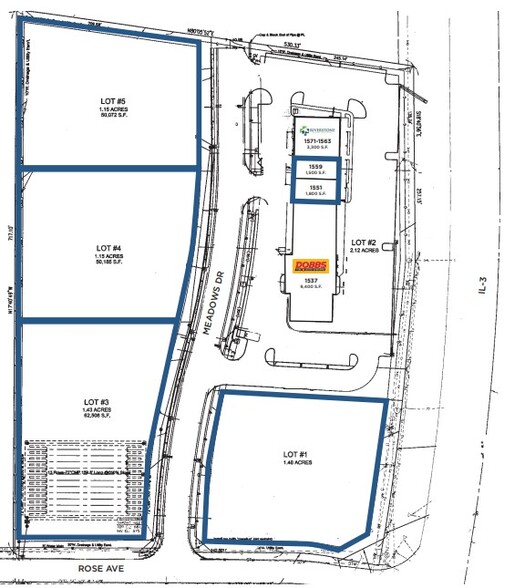 1537-1559 N Illinois Rt 3, Waterloo, IL for sale - Site Plan - Image 2 of 2