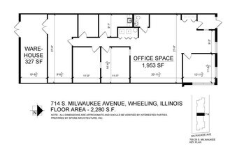 700-728 S Milwaukee Ave, Wheeling, IL to rent Floor Plan- Image 1 of 1