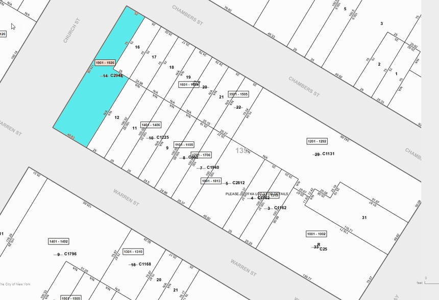 102 Chambers St, New York, NY for sale - Plat Map - Image 2 of 12