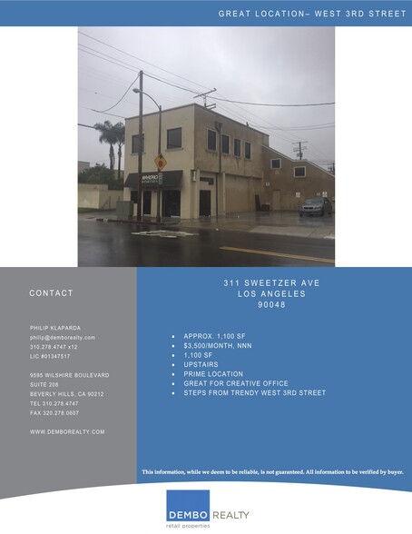 311 S Sweetzer Ave, Los Angeles, CA for rent - Building Photo - Image 2 of 2