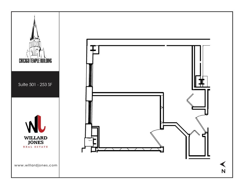 77 W Washington St, Chicago, IL to rent Floor Plan- Image 1 of 1