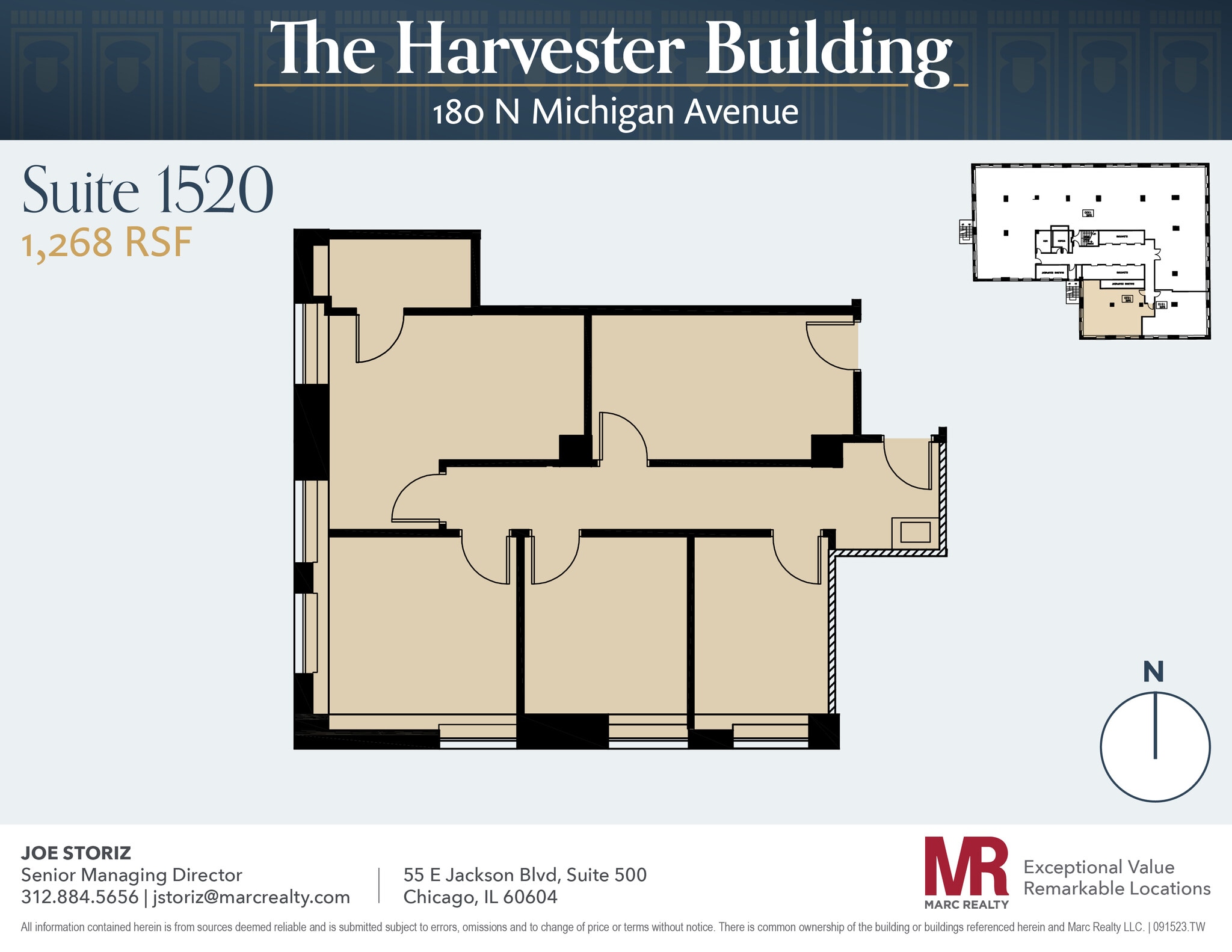 180 N Michigan Ave, Chicago, IL to rent Floor Plan- Image 1 of 8