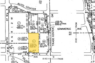 8th St West on Ave Q, Palmdale, CA for sale Plat Map- Image 1 of 1