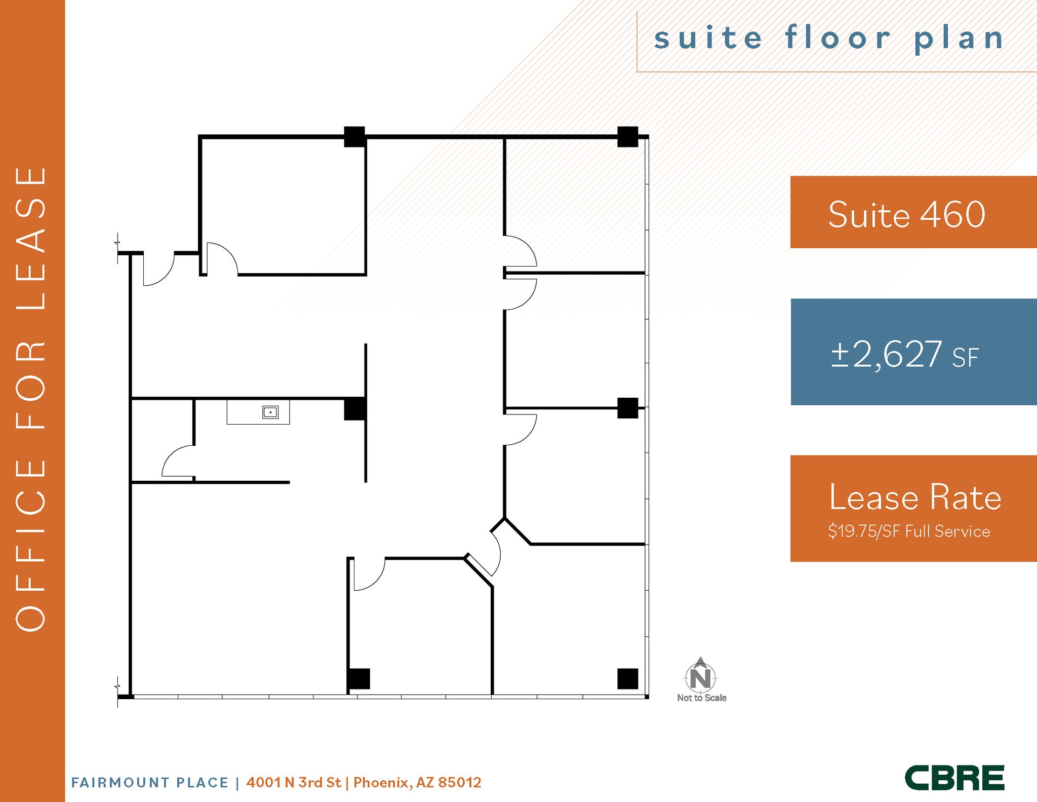 4001 N 3rd St, Phoenix, AZ to rent Floor Plan- Image 1 of 1