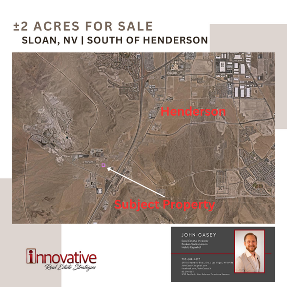 4200 Huckleberry Ln, Sloan, NV for sale - Building Photo - Image 1 of 3