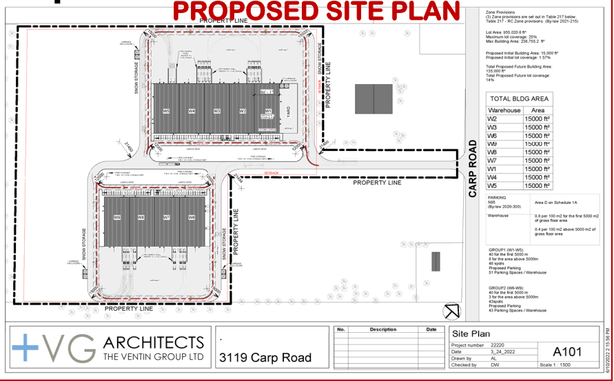 3119 Carp Rd, Ottawa, ON for rent - Site Plan - Image 1 of 2