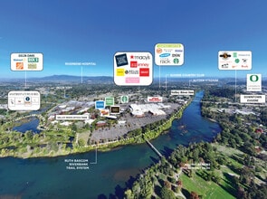 293 Valley River Ctr, Eugene, OR - AERIAL  map view