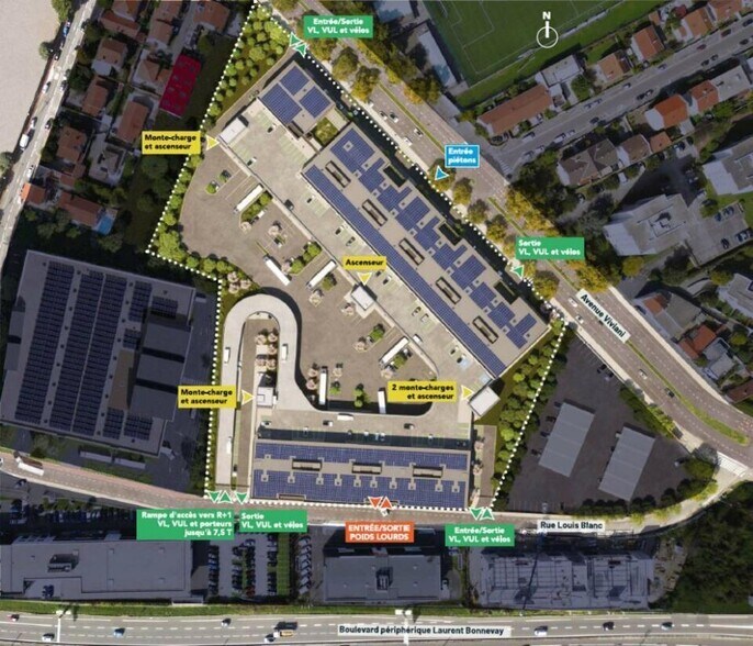 3 Rue Louis Blanc, Vénissieux to rent - Site Plan - Image 3 of 3