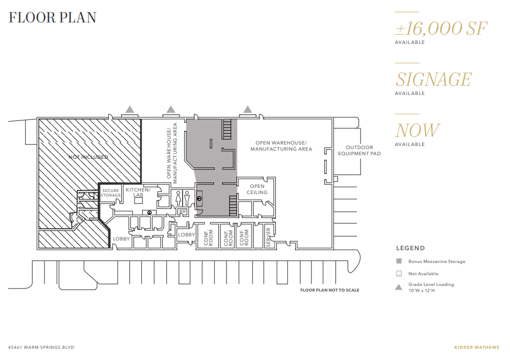 45445-45461 Warm Springs Blvd, Fremont, CA for rent Floor Plan- Image 1 of 1