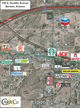 306-362 S Ocotillo Ave, Benson, AZ - aerial  map view