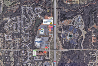 3800 E 15th St, Edmond, OK - aerial  map view