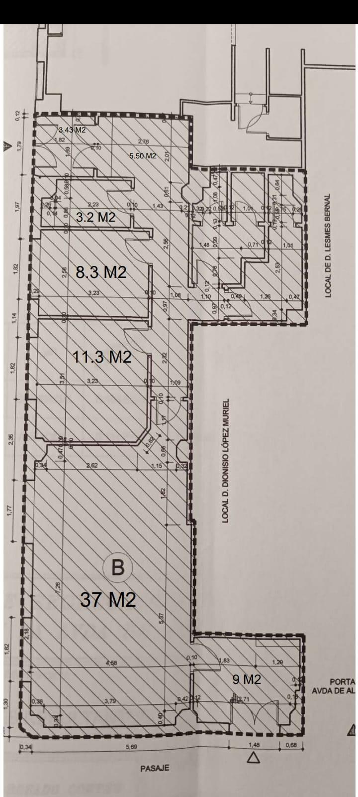 Retail in Cáceres, Cáceres to rent Floor Plan- Image 1 of 3