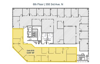 340-350 3rd Ave N, Saskatoon, SK for rent Floor Plan- Image 2 of 2