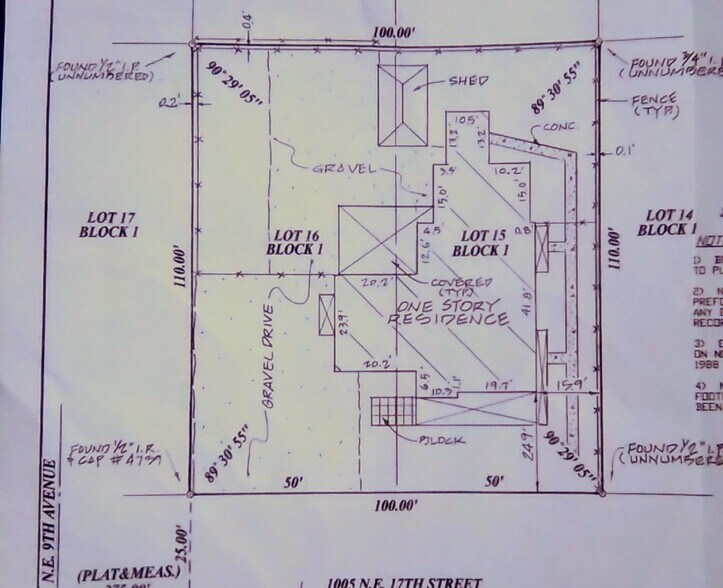 1005 Ne 17th St, Fort Lauderdale, FL for sale - Plat Map - Image 3 of 6