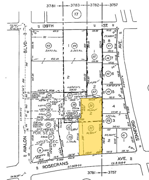 711 E Rosecrans Ave, Los Angeles, CA for rent - Plat Map - Image 2 of 14