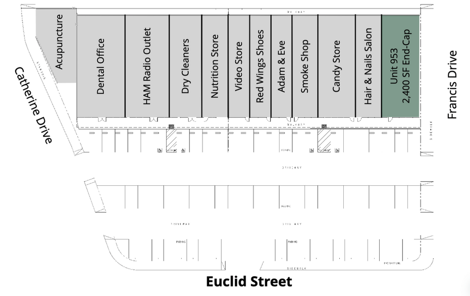 939-953 N Euclid St, Anaheim, CA for rent - Site Plan - Image 2 of 10