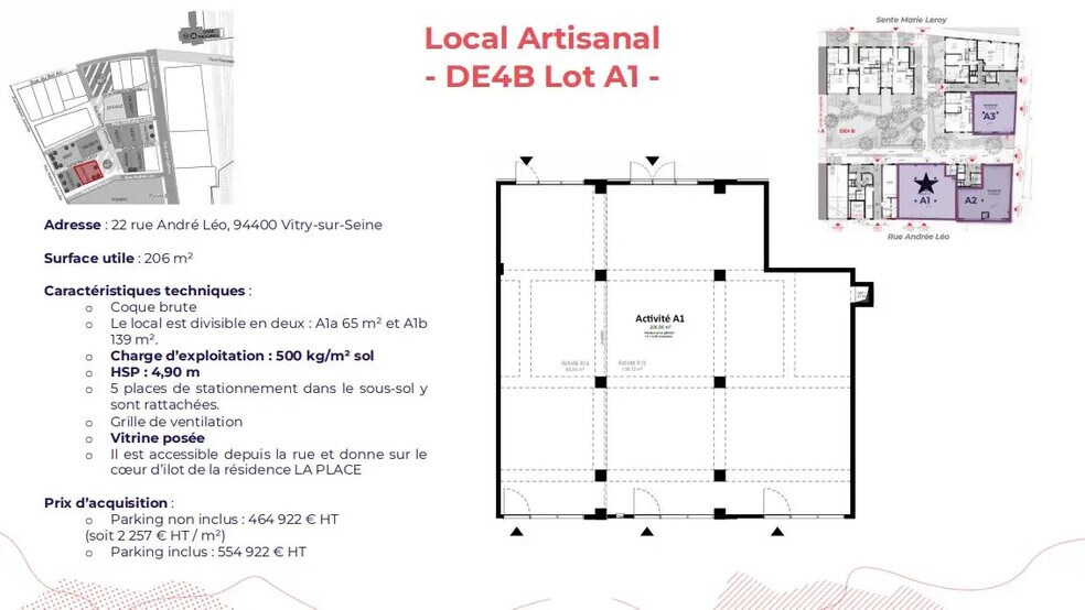 Industrial in Vitry-sur-Seine to rent - Floor Plan - Image 2 of 2