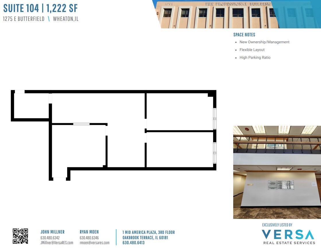 1275 E Butterfield Rd, Wheaton, IL for rent Floor Plan- Image 1 of 1