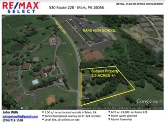 More details for 530 Route 228, Mars, PA - Land for Sale