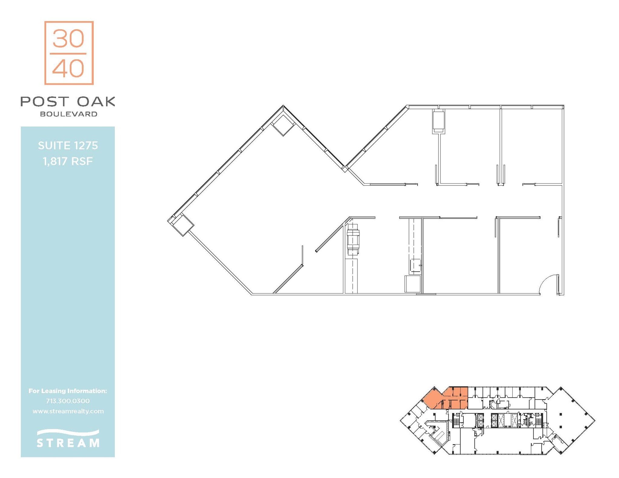 3040 Post Oak Blvd, Houston, TX for sale Floor Plan- Image 1 of 1