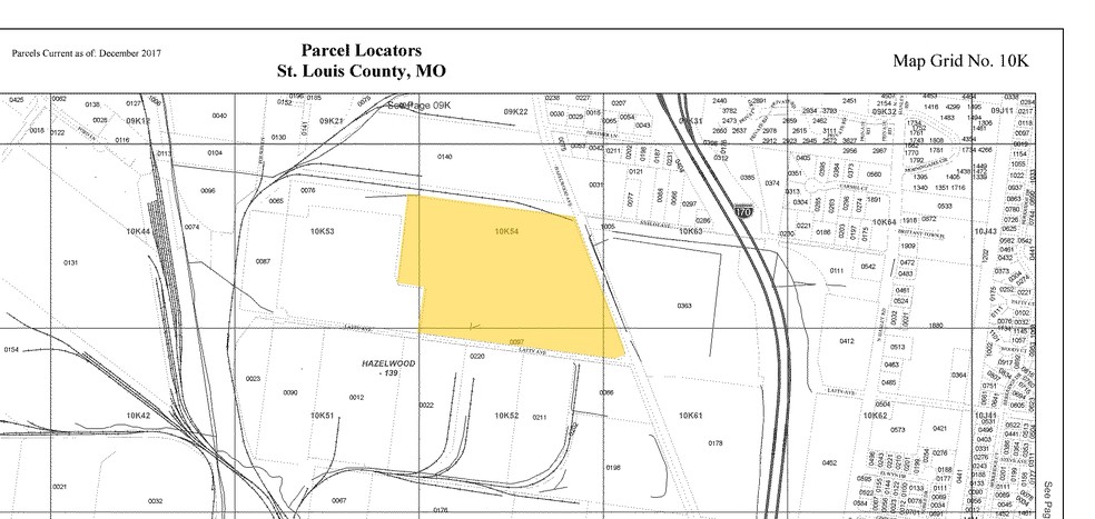 7101 Hazelwood Ave, Hazelwood, MO for sale - Plat Map - Image 1 of 1