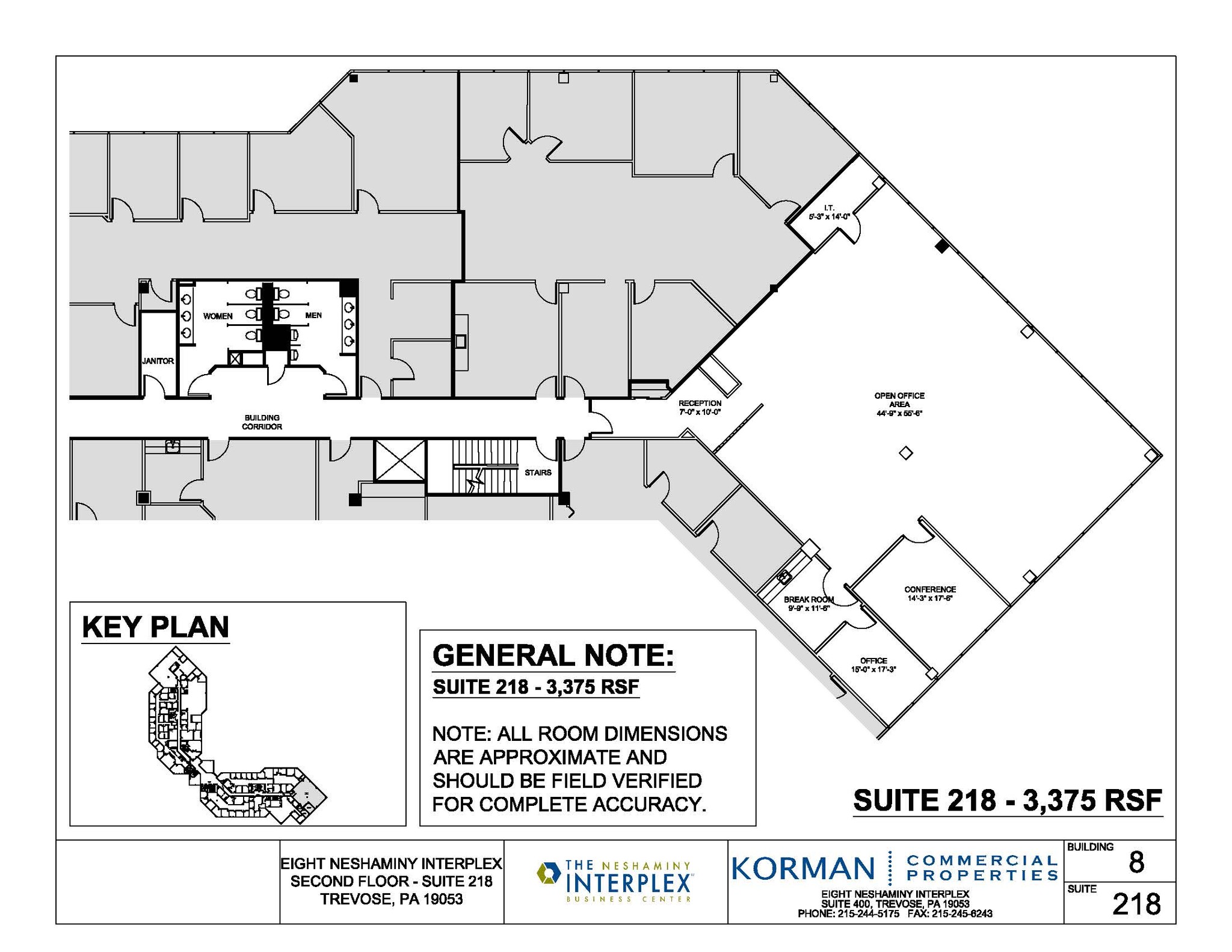 8 Neshaminy Interplex, Trevose, PA for rent Floor Plan- Image 1 of 2