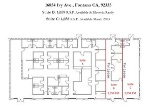 16854 Ivy Ave, Fontana, CA for rent Floor Plan- Image 1 of 1