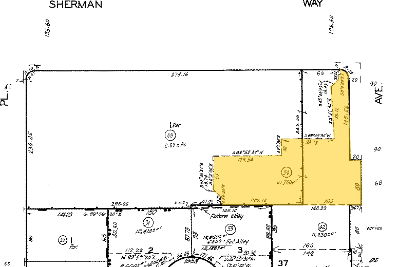 16500-16530 Sherman Way, Van Nuys, CA for rent - Plat Map - Image 2 of 6