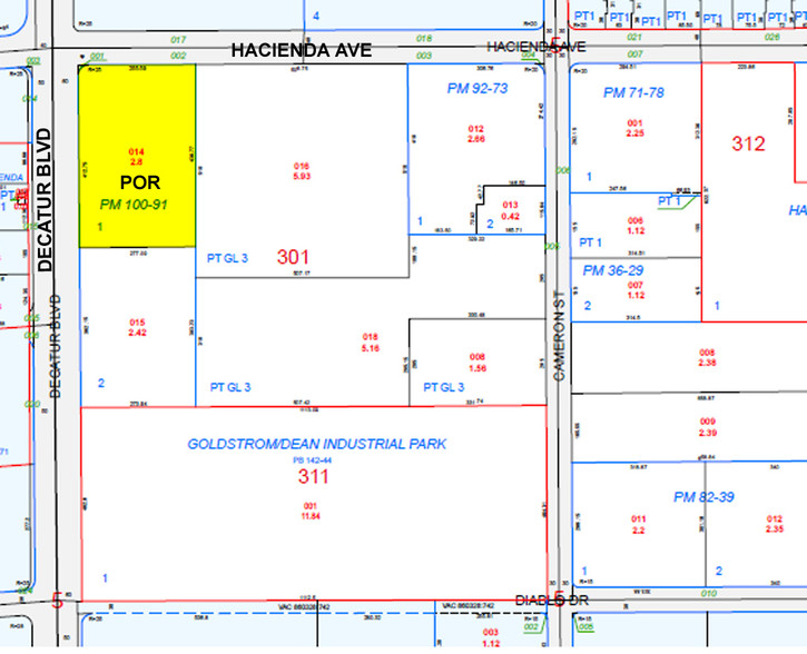 4881 W Hacienda Ave, Las Vegas, NV for rent - Plat Map - Image 2 of 5