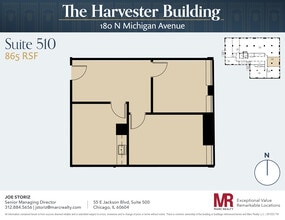 180 N Michigan Ave, Chicago, IL to rent Floor Plan- Image 1 of 4