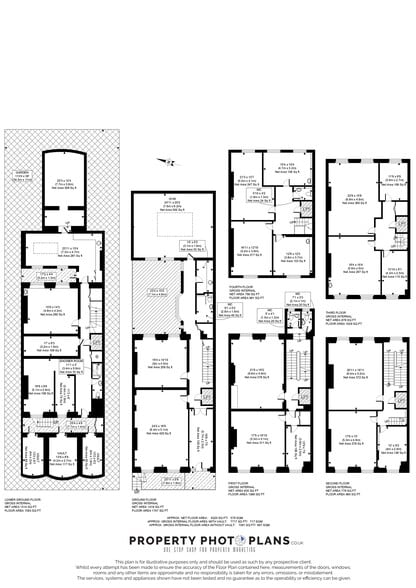 12 Upper Wimpole St, London to rent - Floor Plan - Image 3 of 5