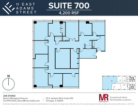 11 E Adams St, Chicago, IL for rent Floor Plan- Image 1 of 10