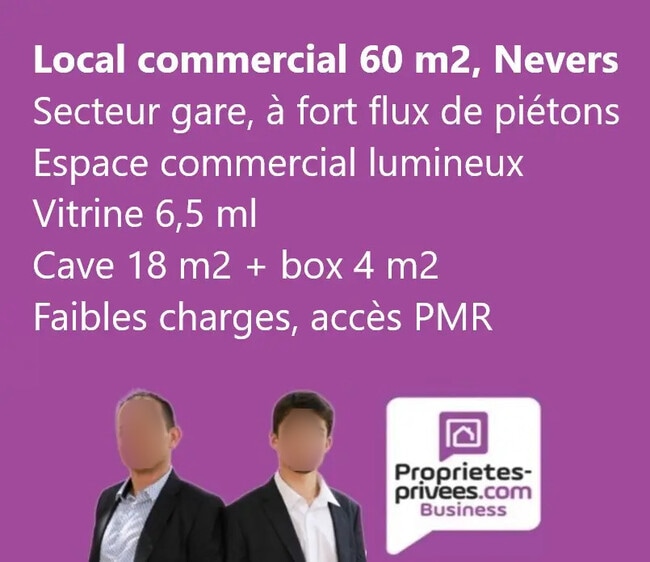 Location Commerce 60 m²