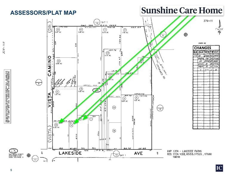 11822 Lakeside Ave, Lakeside, CA for sale - Plat Map - Image 1 of 1