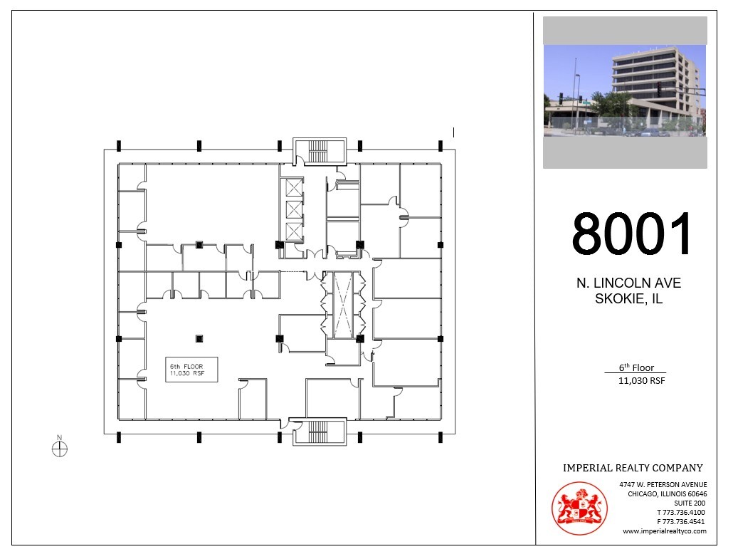 8001 Lincoln Ave, Skokie, IL for rent Floor Plan- Image 1 of 6