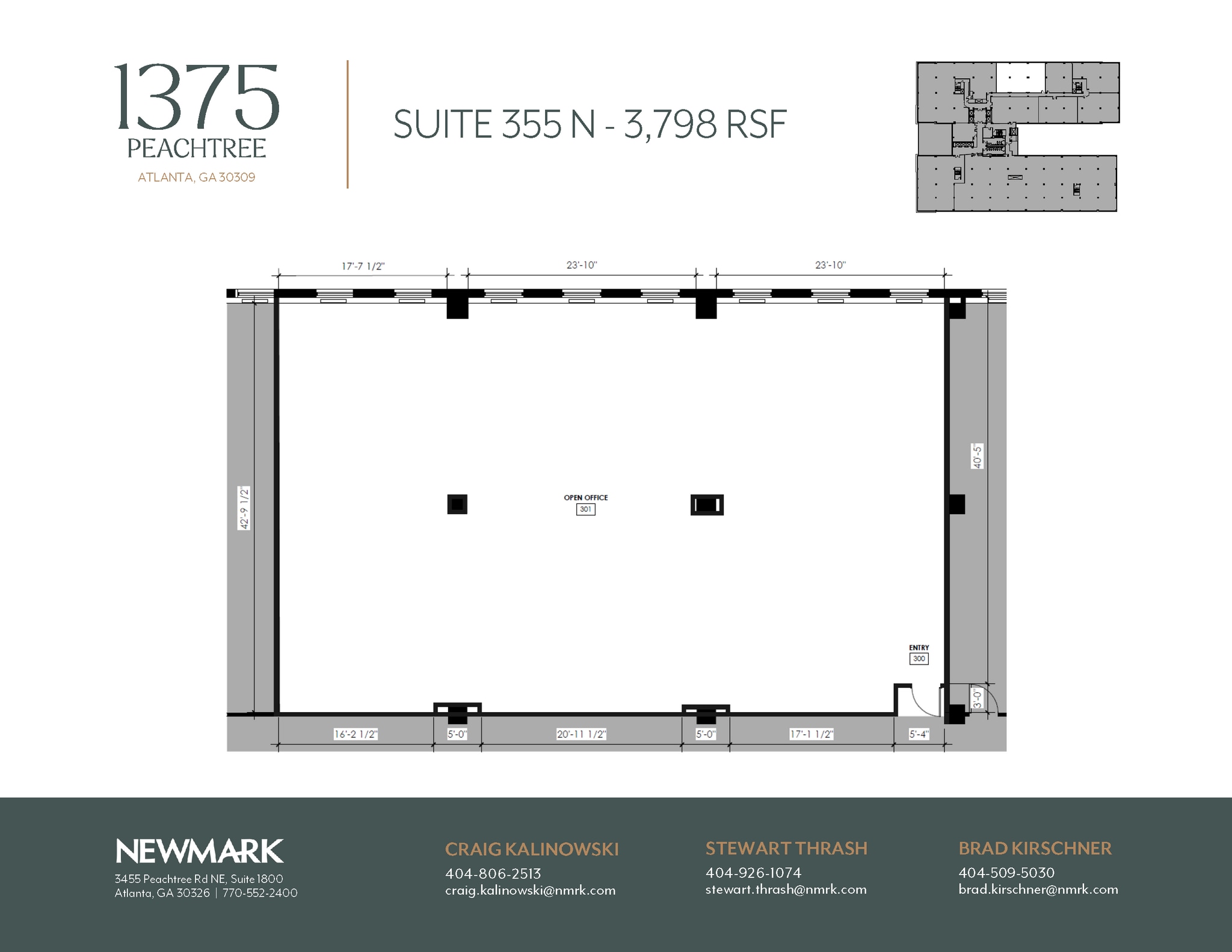 1375 Peachtree St NE, Atlanta, GA to rent Floor Plan- Image 1 of 1