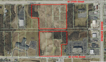 175th & 176th Street, Hazel Crest, IL for sale Aerial- Image 1 of 2